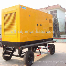 8-1500kw mobile generator with 4 wheels
